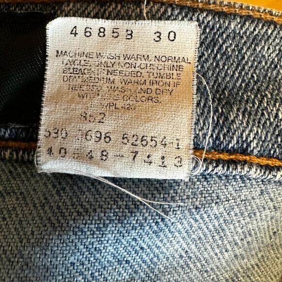 Vintage Levi's Strauss Jeans Orange Tab Signature Flex Denim 540 90's Mens 42x32 - Picture 9 of 14